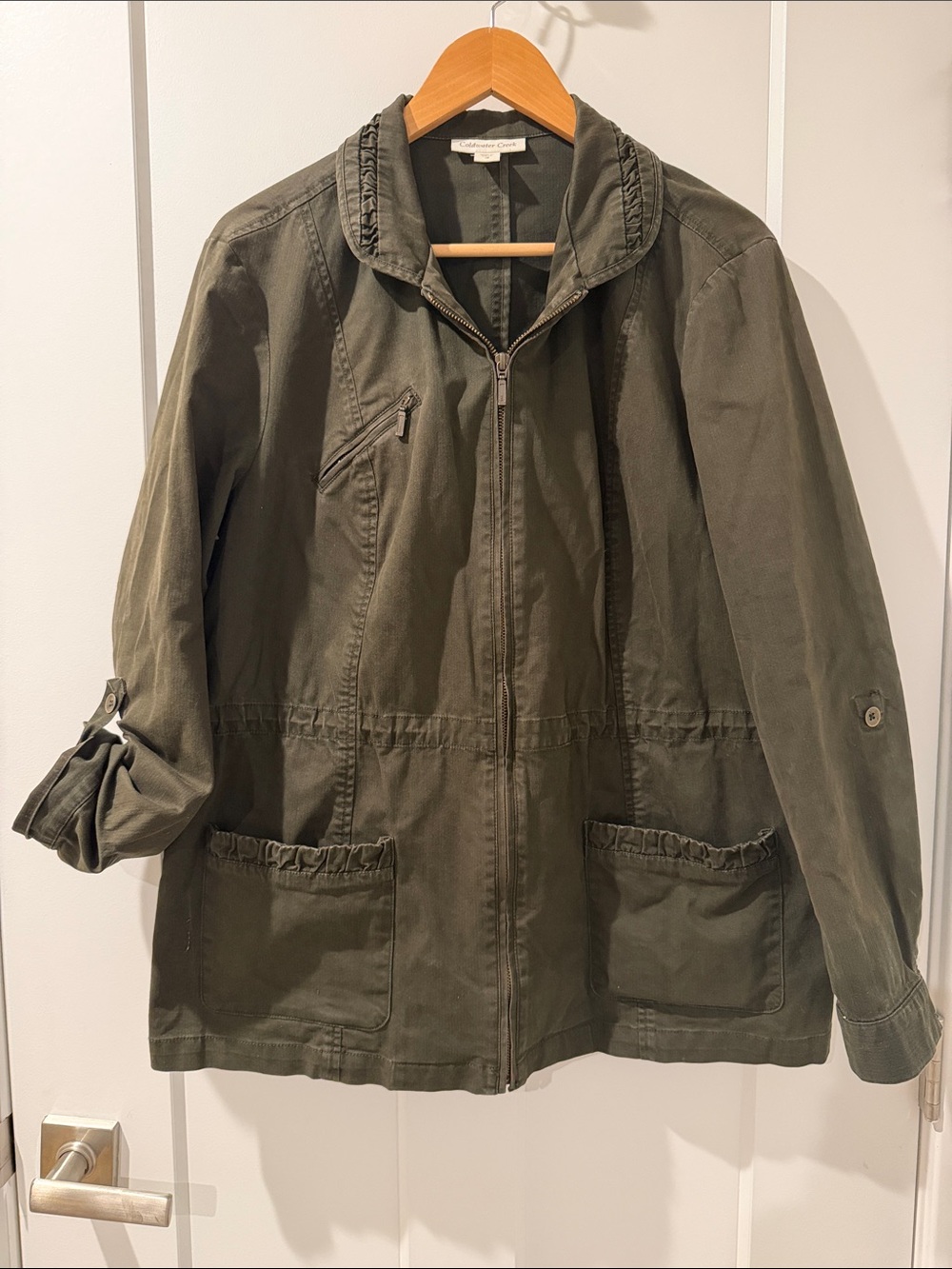 Coldwater Creek Olive Green Utility Jacket - Women